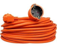 Przedłużacz jednogniazdowy schuko; ip20; 16a; h05vv-f ; 3×1,5; 30m; oranžinė; hand home