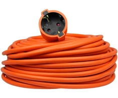 Przedłużacz jednogniazdowy schuko; ip20; 16a; h05vv-f ; 3×1,5; 30m; oranžinė; hand home