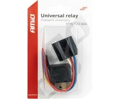 Przekaźnik automobilinis wiązka gniazdo 5 pin 12v 40a amio-03510