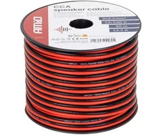 Dvejų gyslų CCA kabelis, 2x2.5mm² 50m 12.5A AMIO-04460