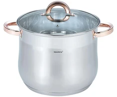 Puodas plieno su pokrywą, 8.6l, śr.24cm, klausberg, kb-7793