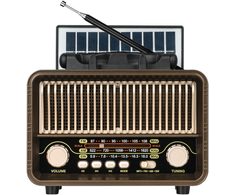 Kruger &amp; Matz Radio Nešiojamasis analoginis saulės energija varomas „KrugerMatz“ radijo imtuvas, modelis KM0832