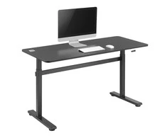Rašomasis stalas Ergo Office ER-401, reguliuojamas aukštis, juodas