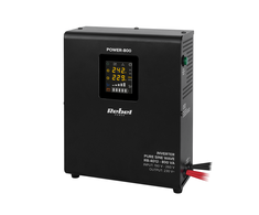 Rebel POWER-800 Sieninis avarinis maitinimo šaltinis – pilnos sinusinės bangos keitiklis su įkrovimo funkcija 12V 230V 800VA 500W