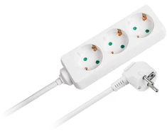 Rebel elektros tinklo ilgintuvas 3 lizdai 3m - 1.5mm