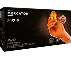 Mercator Medical Nitrilo pirštinės GoGrip Oranžinis, dydis M, 50 vnt.
