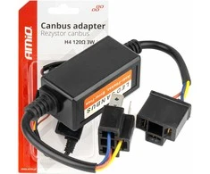 „Canbus“ rezistorius LED lemputėms 3 W 120 omų H4 amio-04127