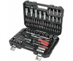 Zestaw Rinkinys 113 galvučių rinkinys, dviejose šešiakampėse, CRV, S2, 1/2", 1/4", BMC, Proline