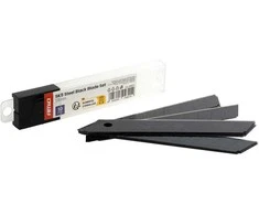 Juodų sk5 plieninių peiliukų rinkinys 100x18x0,5 mm 10 vnt. amio-04821