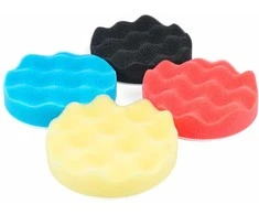 Poliravimo kempinių rinkinys su „velcro“ tvirtinimu, 4 vnt., 125 mm AMIO-03710