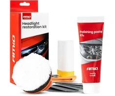 Rankinis priekinių žibintų poliravimo rinkinys + UV apsauga AMIO-04793