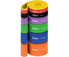 Rinkinys TPE mankštos juostų rinkinys - Power Band PT-S7, 4-82 kg, 7 TPE juostos, REBEL ACTIVE