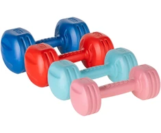 Bituminių hantelių rinkinys 20kg (2x1kg + 2x2kg + 2x3kg + 2x4kg), REBEL ACTIVE
