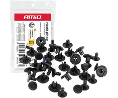 Rinkinys kołków rozporowych 10 mm ? 6.5 mm 20szt. amio-05036