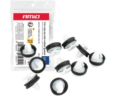 Rinkinys spinek do tapicerki su gumową uszczelką ? 11 mm 18 mm 10vnt. amio-05051
