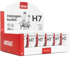 Halogeninių lempučių rinkinys H7 12V 55W UV filtras 30 vnt. amio-04399