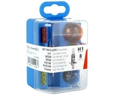 Lempučių ir saugiklių rinkinys, 8 vnt., h1, amio-01493