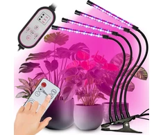 RTO - 4x lampa do wzrostu uprawy roślin 80x led full spectrum 36w + pilot - e949-1