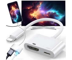 Adapteris su apšvietimo jungtimi į HDMI AV