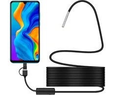 Endoskopo 3,9 mm HD apžiūros kamera „Android“ įrenginiams su USB-C