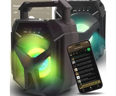 RTO Garsiakalbis przenośny bluetooth belaidis boombox rgb usb tf card aux 400w