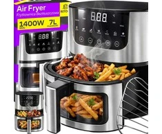 RTO Gruzdintuvė beztłuszczowa air fryer 5l piekarnik 1350w 10 trybów airfryer- or1353