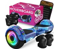 RTO Hoverboard 10' cali Riedlentė elektrinė led deska głośniki bt 10 cali ochraniacze - mėlyna e031-2