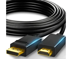 RTO Kabelis przejściówka hdmi displayport adapter 2.0 paauksuotas 1,8 m 4k/60hz