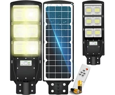 RTO Lampa uliczna led latarnia solarna 270w + pilot + baterie komplektas e308
