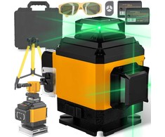 RTO lazerinis krzyżowy poziomica laserowa statyw 4d 16 linii 25m dėklas 2xaku