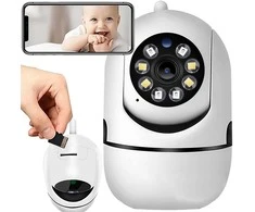 RTO Elektroninis kūdikių stebėjimo įrenginys „Full HD“ kamera, besisukantis, belaidis, su judesio jutikliu -e936-1