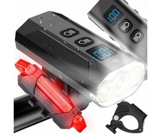 Mocna Galingas dviračio žibintas su LED žibintuvėliu priekyje ir gale, 900 lm žibintuvėlis, 2500 mAh - ER1032