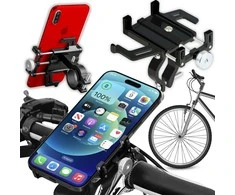 Mocny Tvirtas aliuminio universalus telefono laikiklis dviračiui, motoroleriui, motociklui - SR252