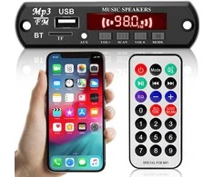 „Bluetooth“ modulio grotuvo siųstuvas automobilio mp3 aux usb fm nuotolinio valdymo pultui -e356