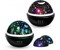 RTO Projektorius gwiazd nieba lampka nocna led obrotowa