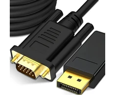 Planšetė RTO Przejściówka adapter displayport do vga konwerter -e375