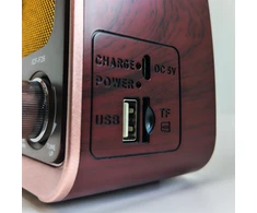 RTO Nešiojamasis virtuvės radijas su retro FM, Bluetooth, USB, SD