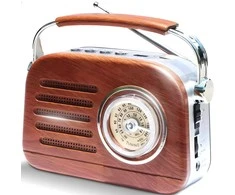 Radio FM radijas radijas su „Bluetooth“ / FM radijas su „Bluetooth“ raudonas