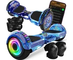 RTO Riedlentė elektrinė hoverboard 6,5' cala deska bluetooth głośniki 250w - mėlyna e031-1