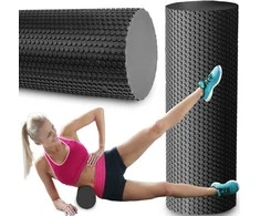 RTO Roller do masażu ćwiczeń roler crossfit wypustki 45x15cm wałek piankowy eva