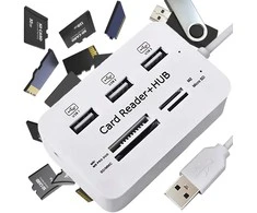 Satechi Rozdzielacz 7in1 USB šakotuvo kortelių skaitytuvo adapteris SD micro greitas skirstytuvas