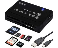 Czytnik Skaitytuvas „Micro SD USB USB-C SDHC CF“ atminties kortelių skaitytuvas SM-E378