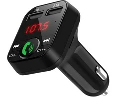 Transmiter „Bluetooth“ automobilio siųstuvas, FM įkroviklis, garso imtuvas, 2x USB, SD, MP3 - E089