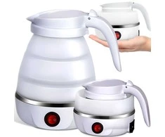 Czajnik, Virdulys, Sulankstomas elektrinis virdulys, 750 W, silikoninis, 0,6 l, mažas, kelioninis