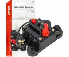 Automatinis automobilinis saugiklis / grandinės pertraukiklis 12-48V 200A AMIO-03830