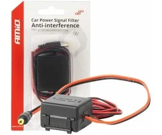 Automobilinis signalo filtras su DC-DC keitikliu ir kištuku 12V – nuo trukdžių AMIO-04101