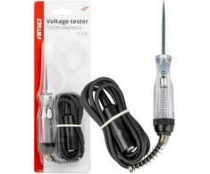 Automobilinis įtampos testeris 6–24V su „krokodilo“ gnybtu, AMIO-04273