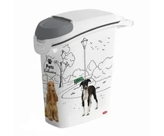 Curver Kreivė | Pet Life šunų ėdalo konteineris, 10 kg | Baltas