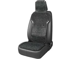 Amio Automobilio sėdynės kilimėlis su karoliukais 126 × 44 cm - juoda