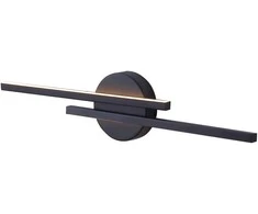 Sieninis šviestuvas Orno TEKANO LED 14W, veidrodinis šviestuvas, 1540lm, 4000K, IP44, ilgis 55 cm, aliuminis, juodas